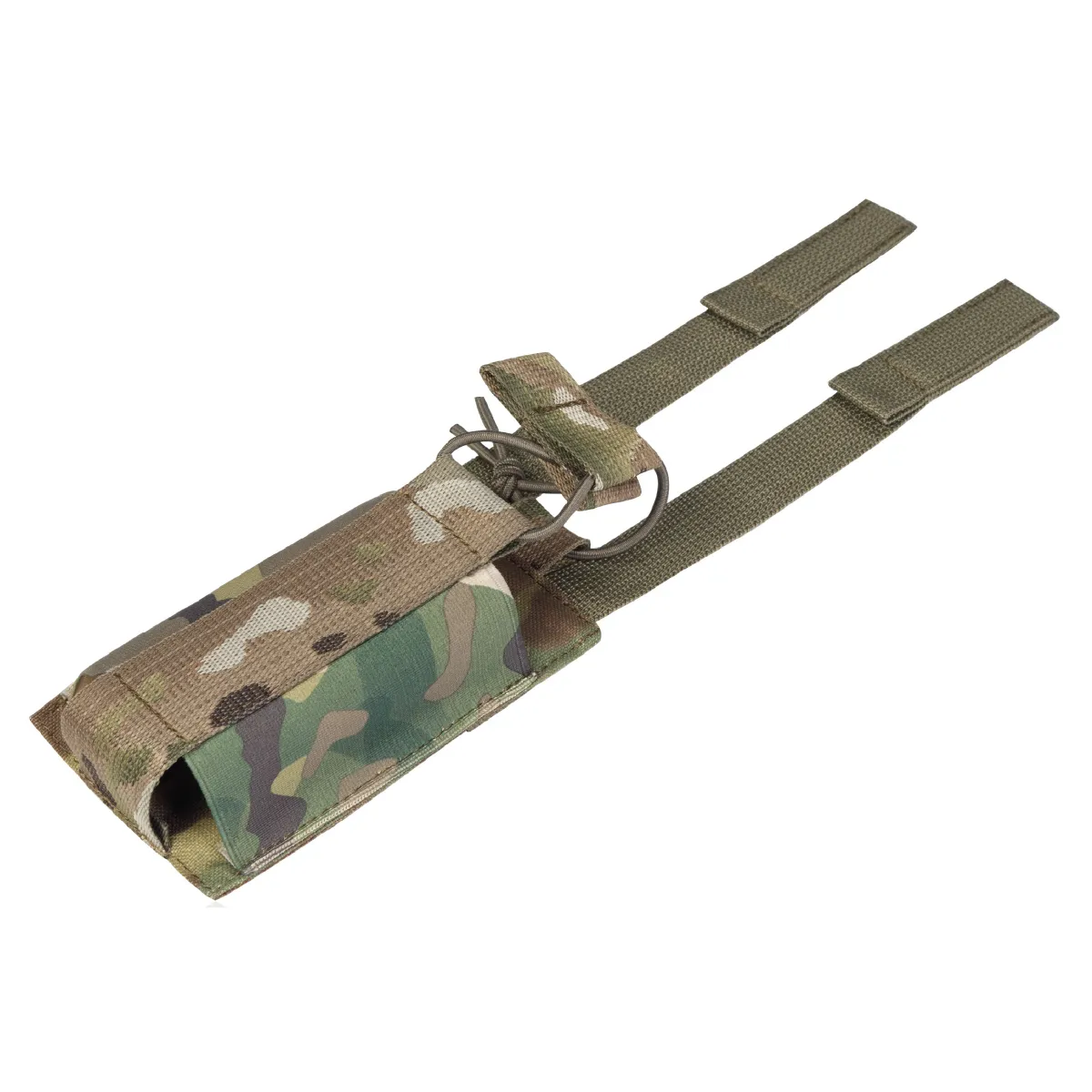 Одинарний еластичний підсумок під магазини АК/АR відкритого типу. Кріплення MOLLE. Мультикам 7