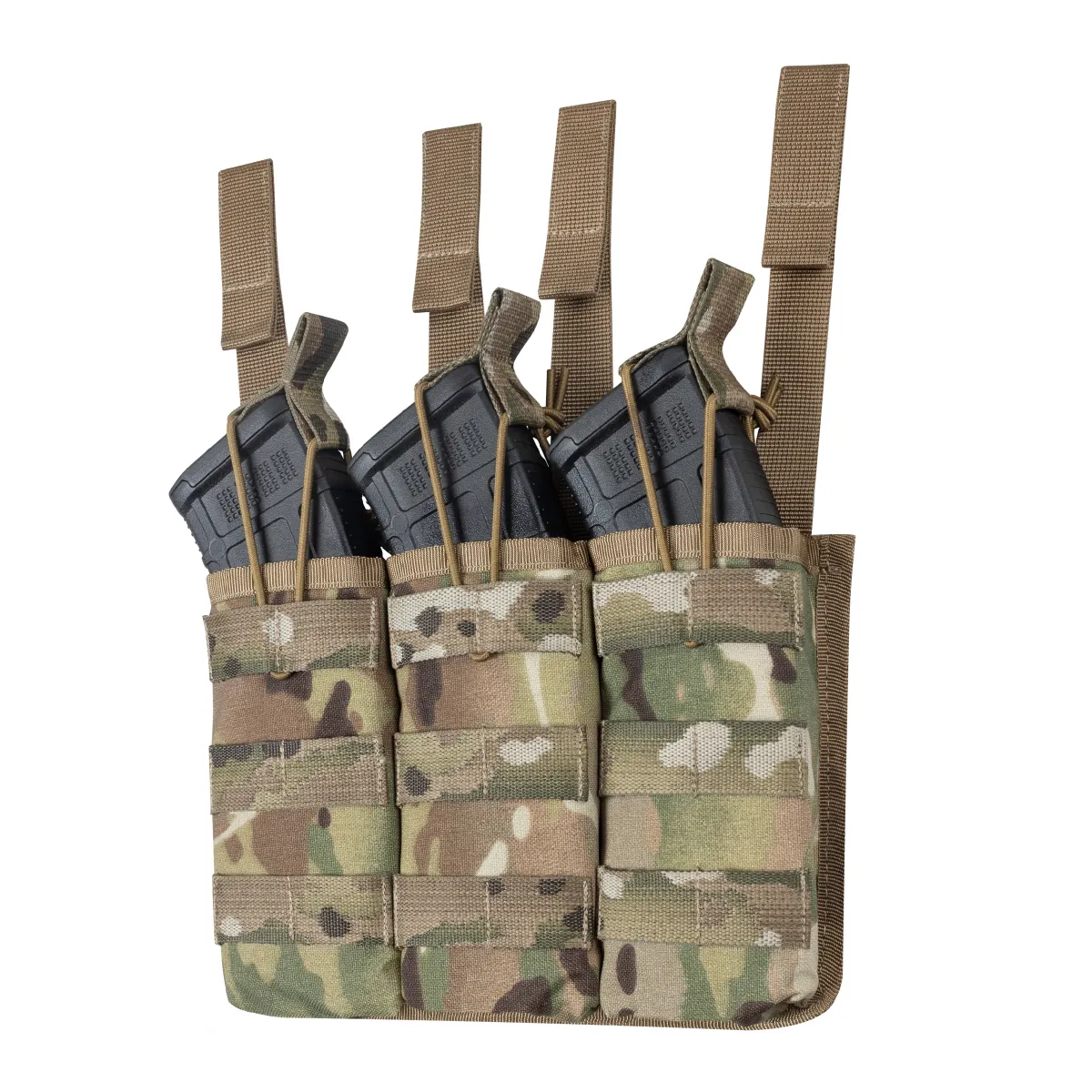 Потрійний підсумок під магазини АК/АR. Cordura 1000. Molle. Мультикам 5