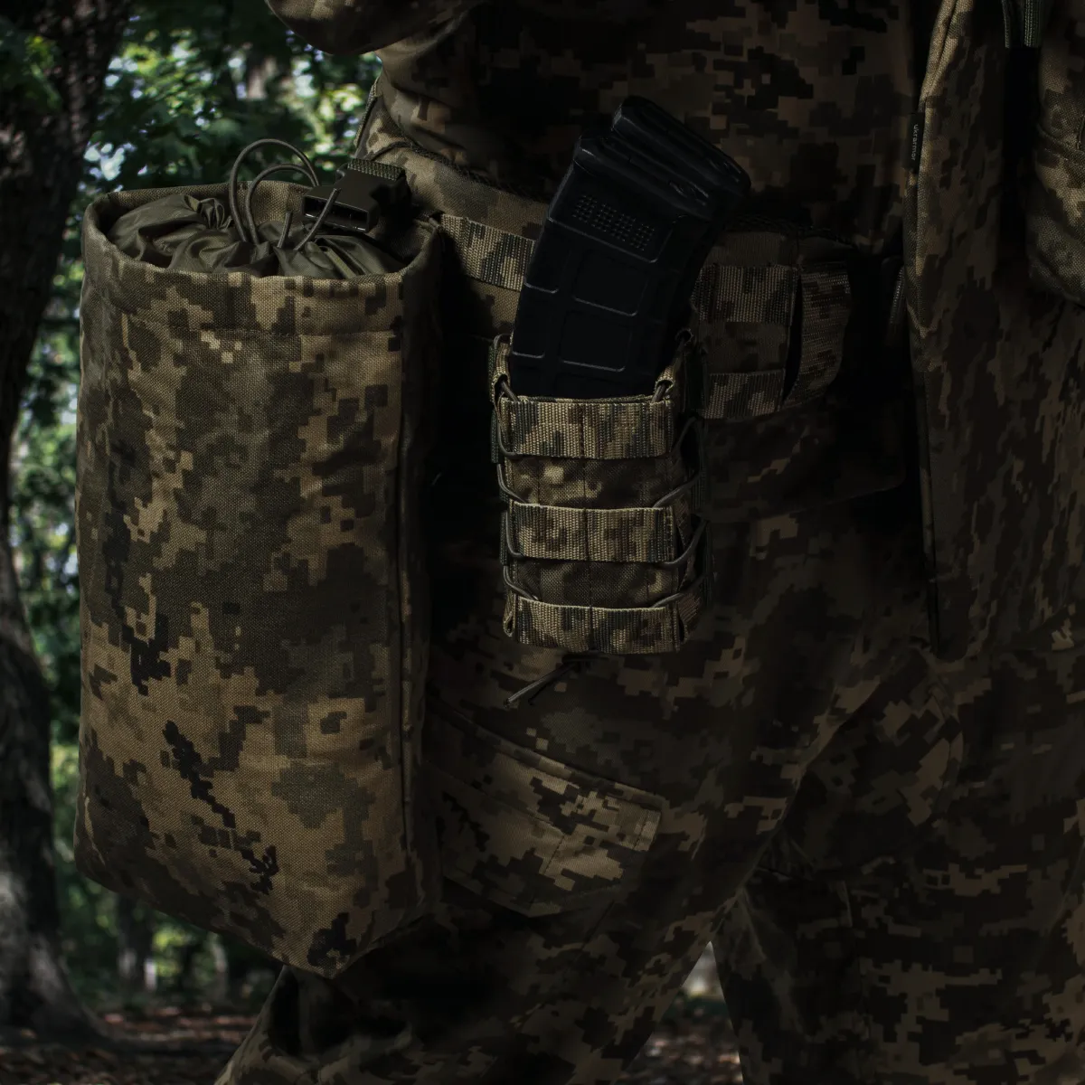 Сумка скидання магазинів. Кріплення Molle. Cordura 1000. Колір Піксель (мм-14) 2