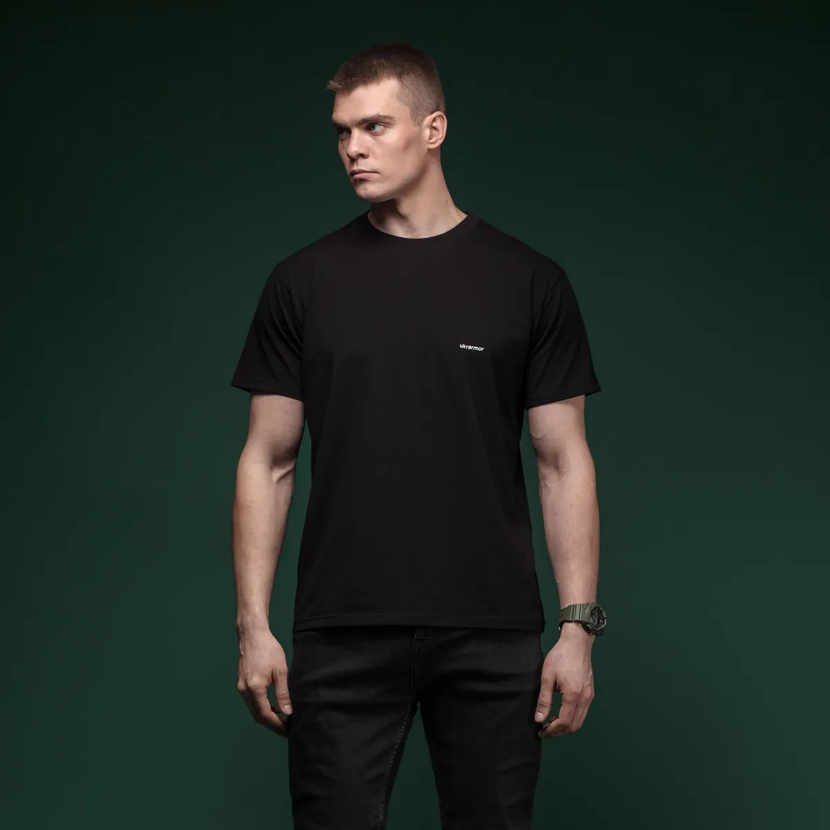 Комплект футболок Basic Military T-shirt. Матеріал Cottone/Elastane, чорний 2