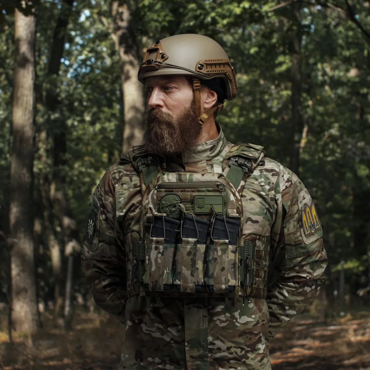 Потрійний еластичний підсумок для магазинів АК/АR відкритого типу з кріпленням MOLLE. Мультикам 2