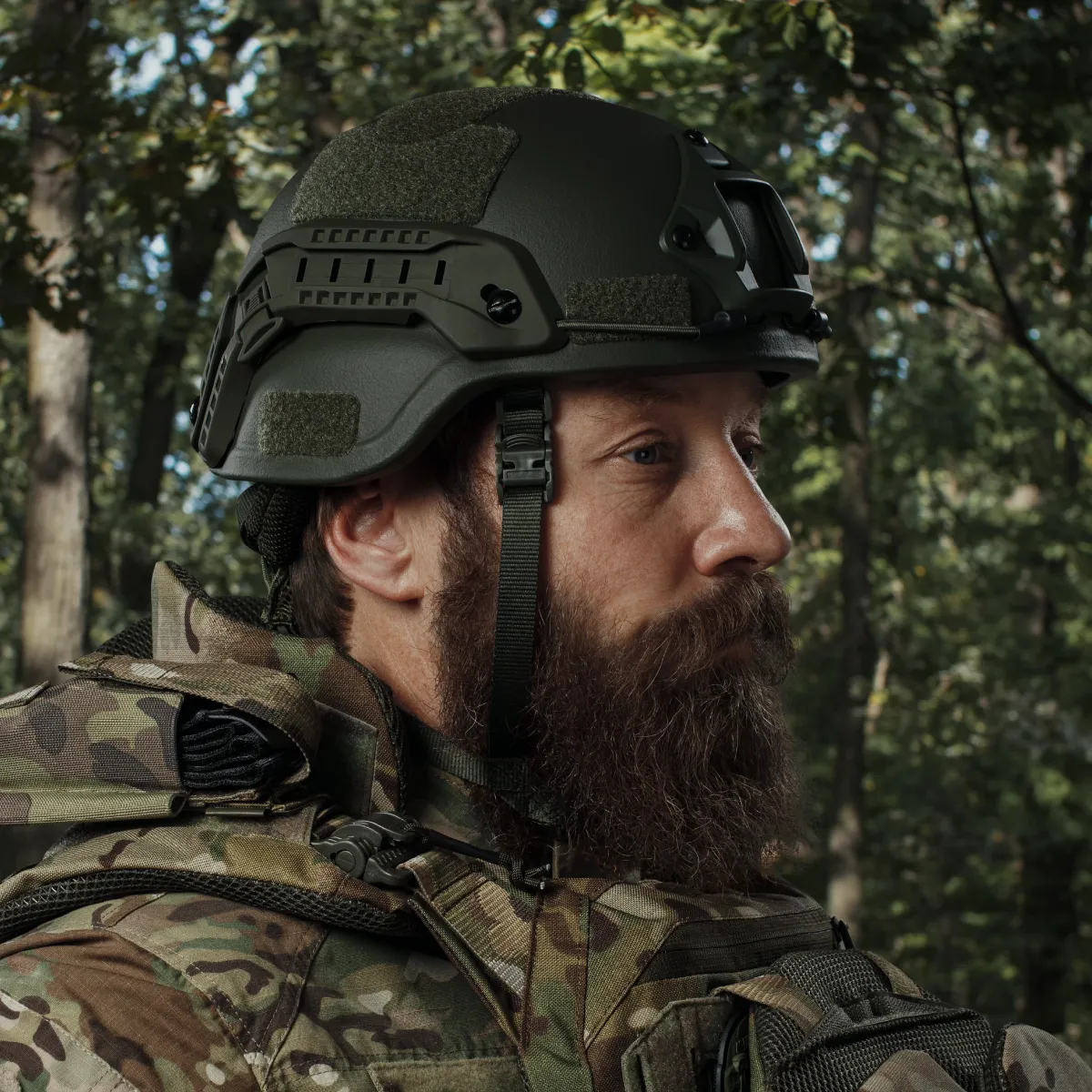 Шолом Mich 2000 Team Wendy з НВМПЕ олива. Рівень захисту NIJ IIIA 10