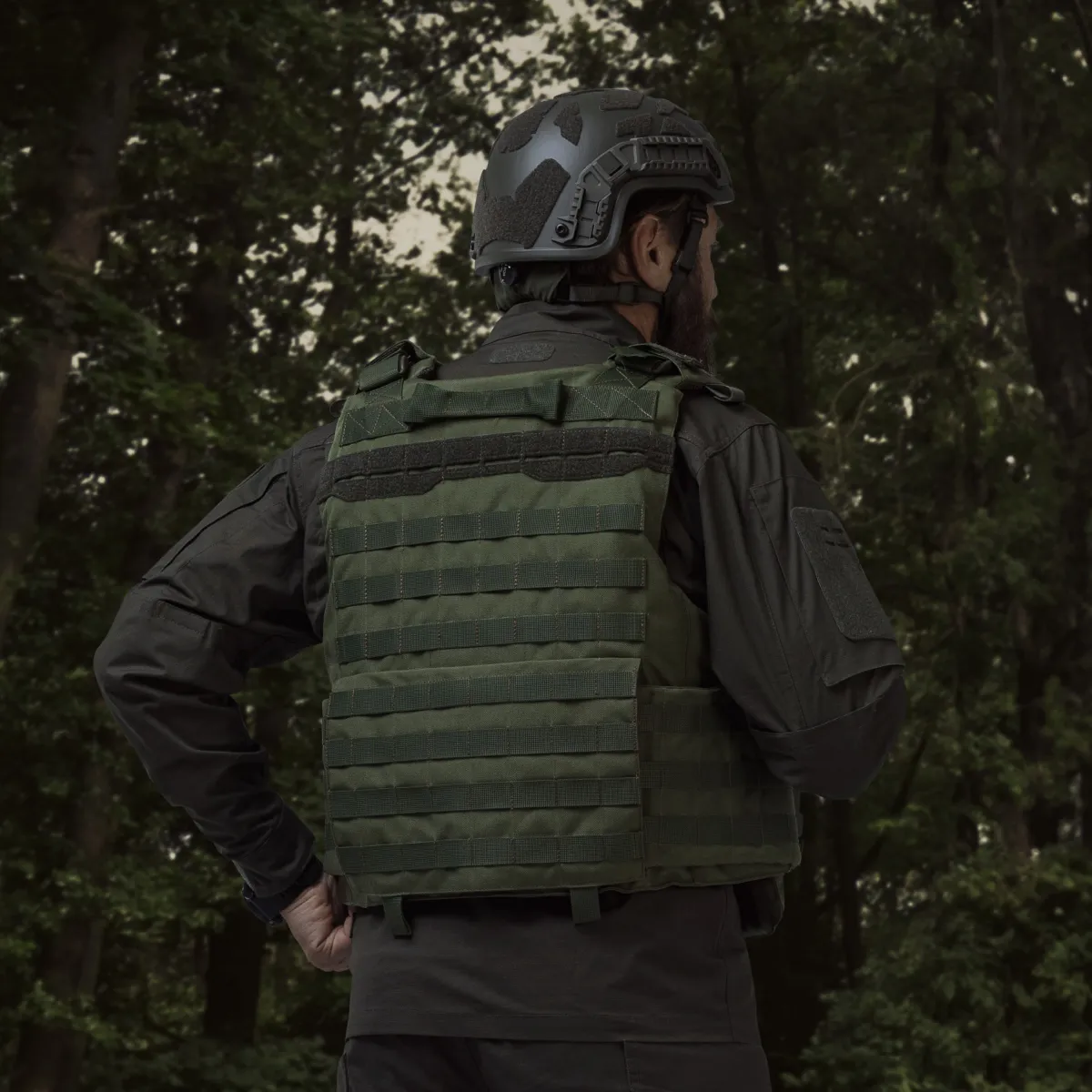 Бойовий бронежилет IBV-2 (Stanag 2920). Вага 4.3 кг. Збільшена площа захисту. Олива. L/XL 11