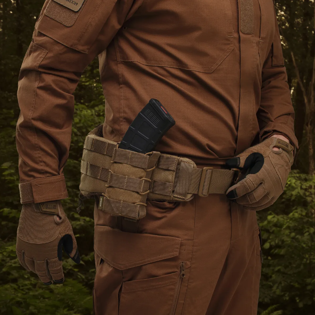 Одинарний підсумок під магазини АК/АR (тканевий). Койот 3