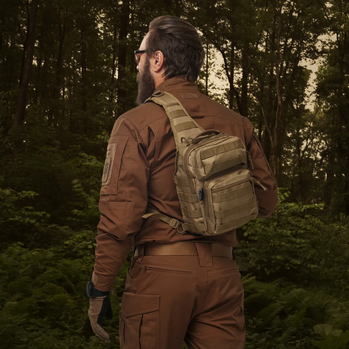 Рюкзак однолямковий Mil-Tec “One strap assault pack”. Койот. 3