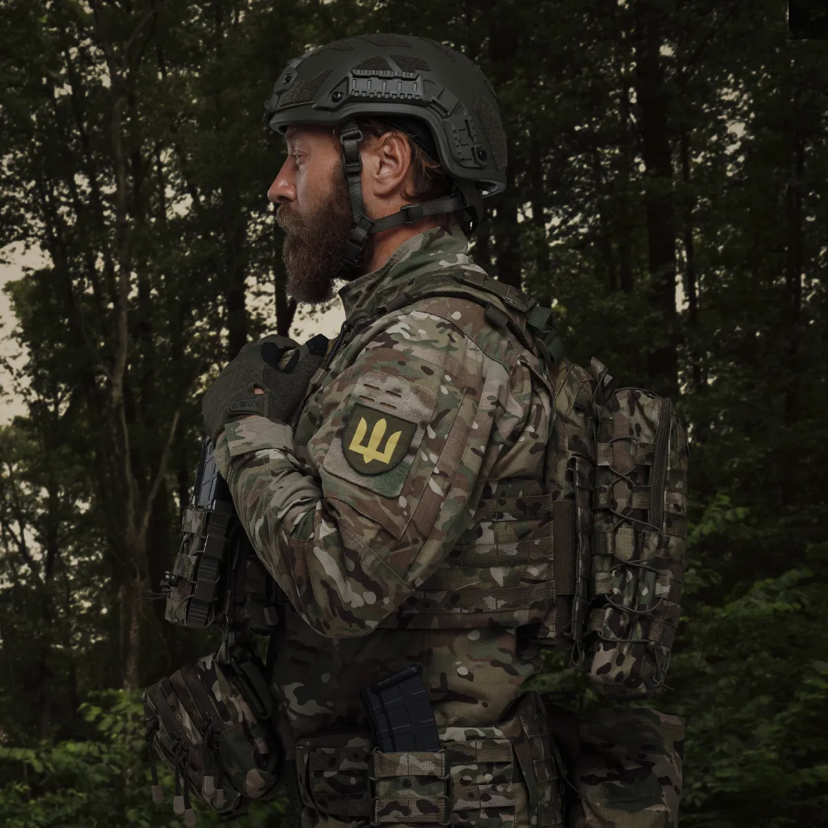 Тактичний рюкзак на 10 л. Кріплення Molle. Cordura 1000D. Мультикам 7