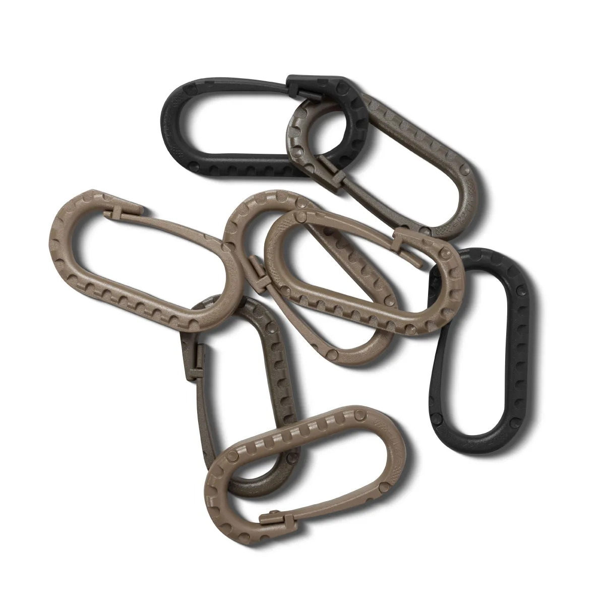 Карабін пластиковий універсальний, 60 х 40 мм. Колір Чорний 4