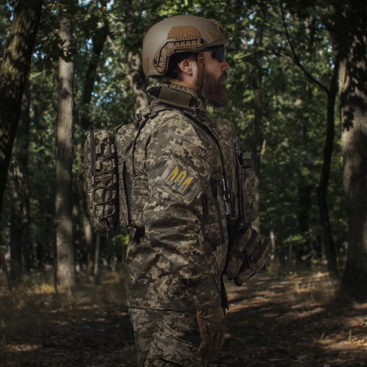 Тактичний рюкзак на 10 л. Кріплення Molle. Cordura 1000D. Піксель (мм-14) 7