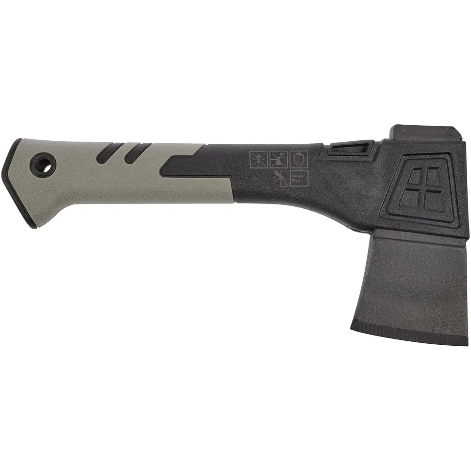 Сокира Active Tourist сіра з полімерним прогумованим руків’ям, метал High Carbon Steel 2