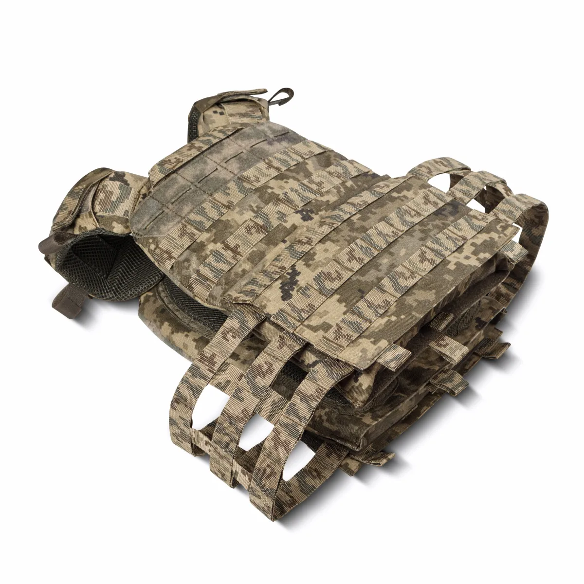 Бронежилет 6-го класса M.V.P. Вес 5.4 кг. Керамические плиты Shield Germany 2.65 кг. Пиксель (мм-14) 9