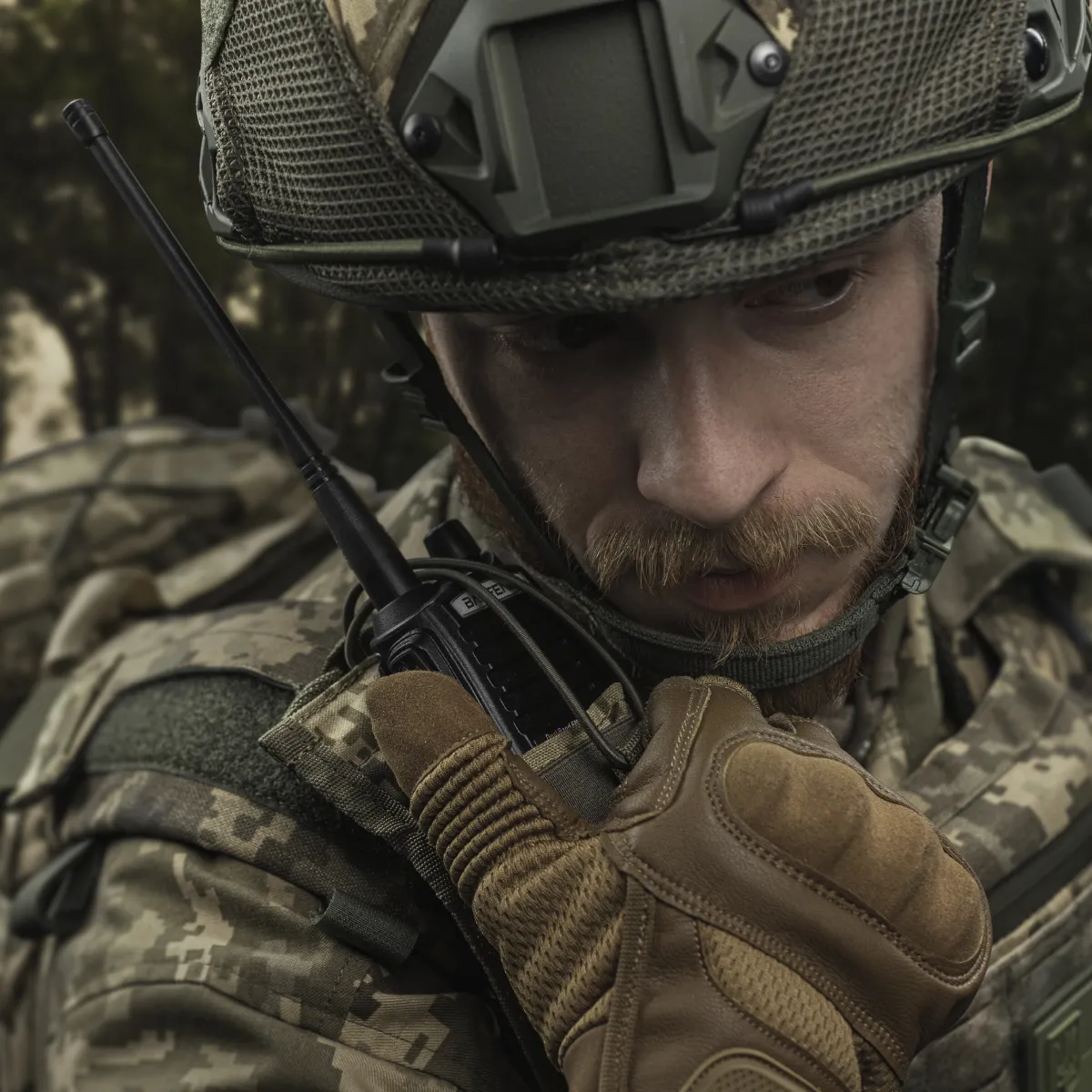 Підсумок для рації. Кріплення Molle. Cordura 1000. Колір Піксель (мм-14) 2