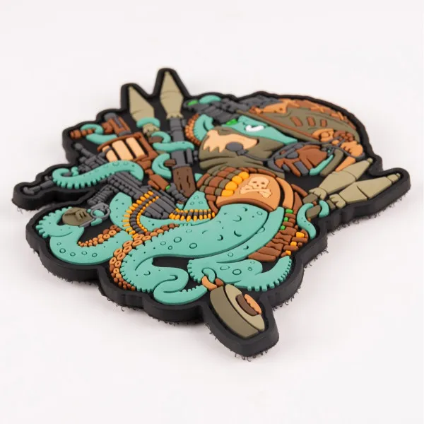 Патч (шеврон) «Восьминіг» від Brand Element. М’який ПВХ пластик 4