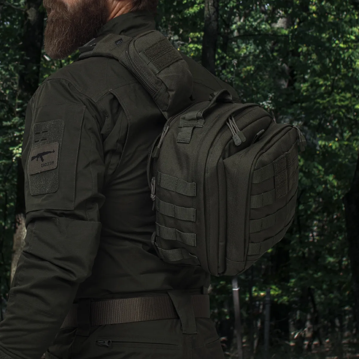 Тактична сумка-рюкзак 5.11 RUSH® MOAB™ 6. Однолямковий. Олива 9