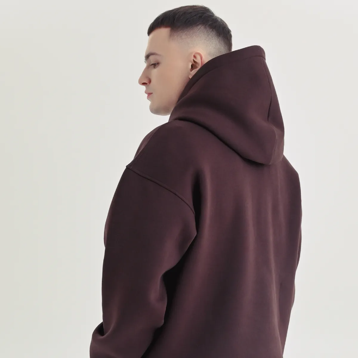 Худі «Живи» від Rift. Oversize. Шоколадний 4