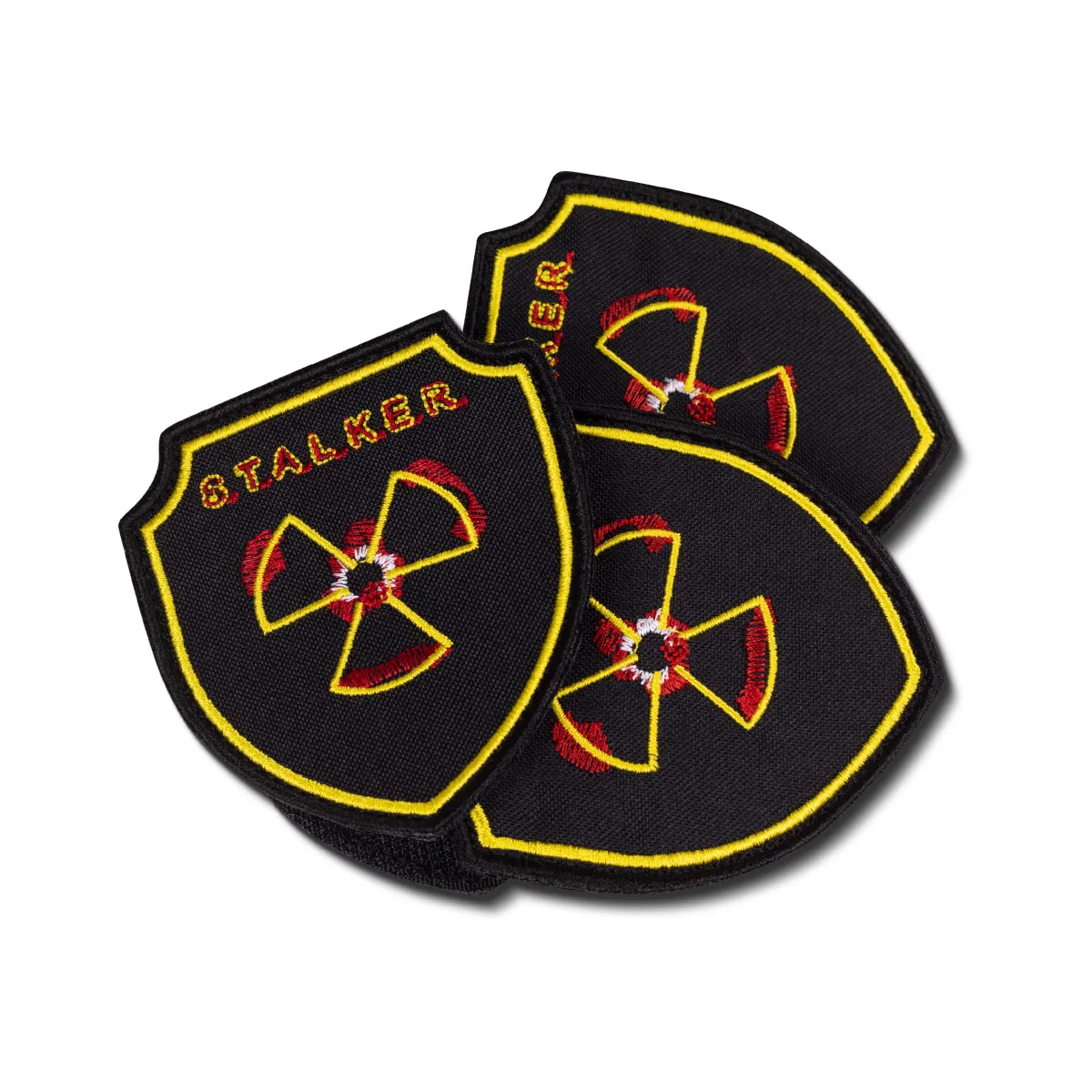 Шеврон (нашивка) S.T.A.L.K.E.R., 8.5х8 см. Оранжево-черный 4