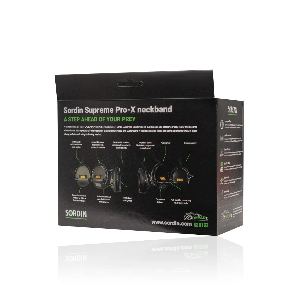 Активні навушники Sordin Supreme Pro-X Neckband. Олива 8