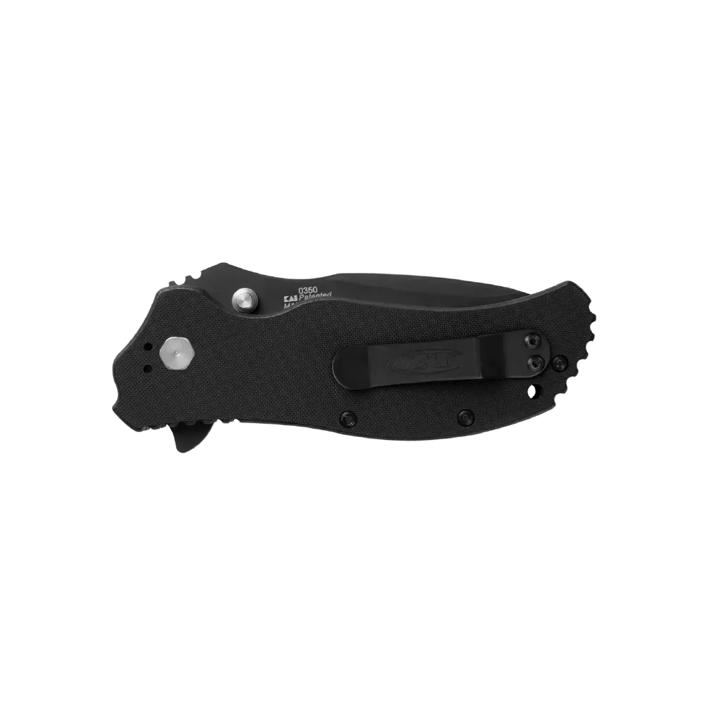 Ніж розкладний Zero Tolerance Knives® (США) 0350 Matte Black Folder (Чорне лезо) 2