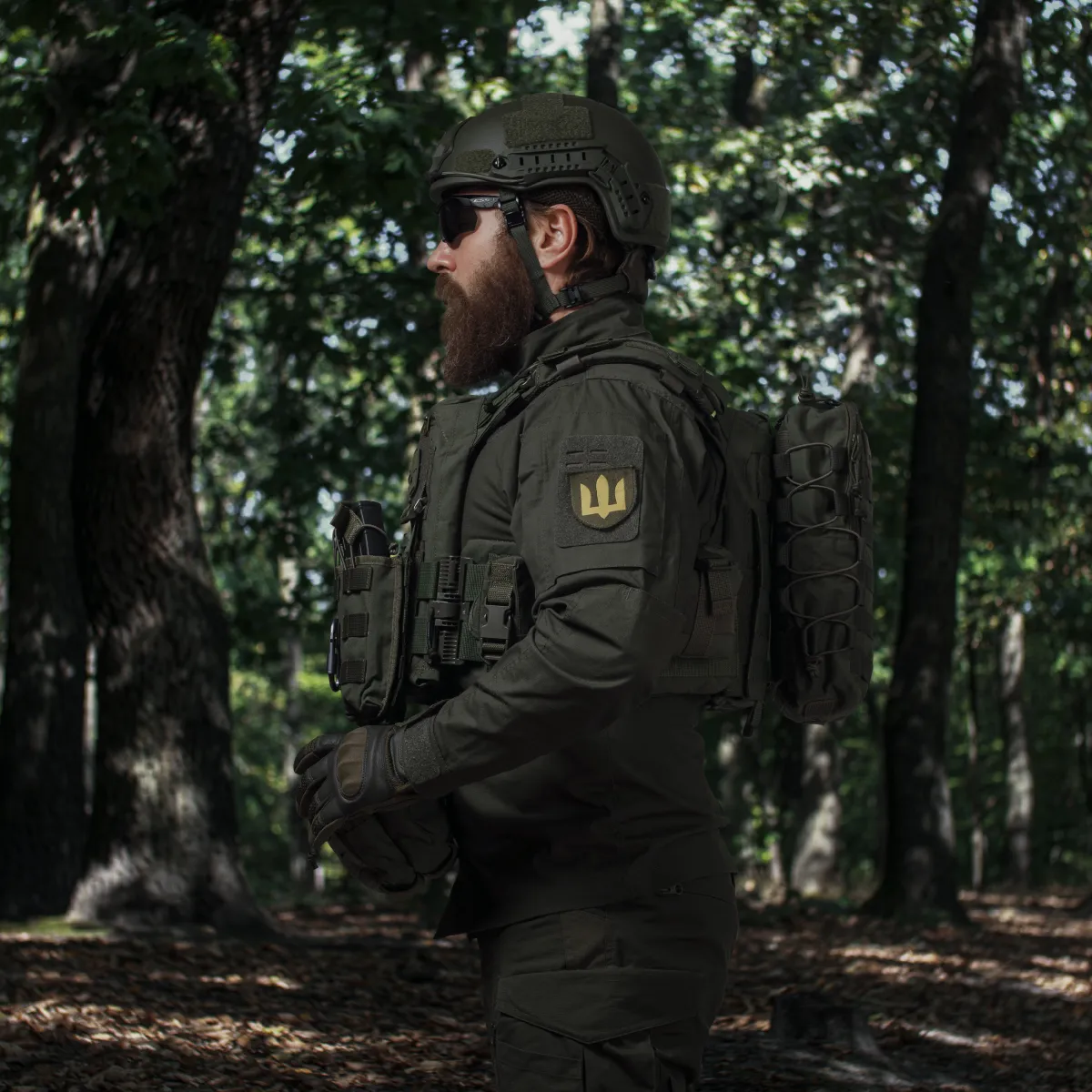 Тактичний рюкзак на 10 л. Кріплення Molle. Cordura 1000D. Олива 7
