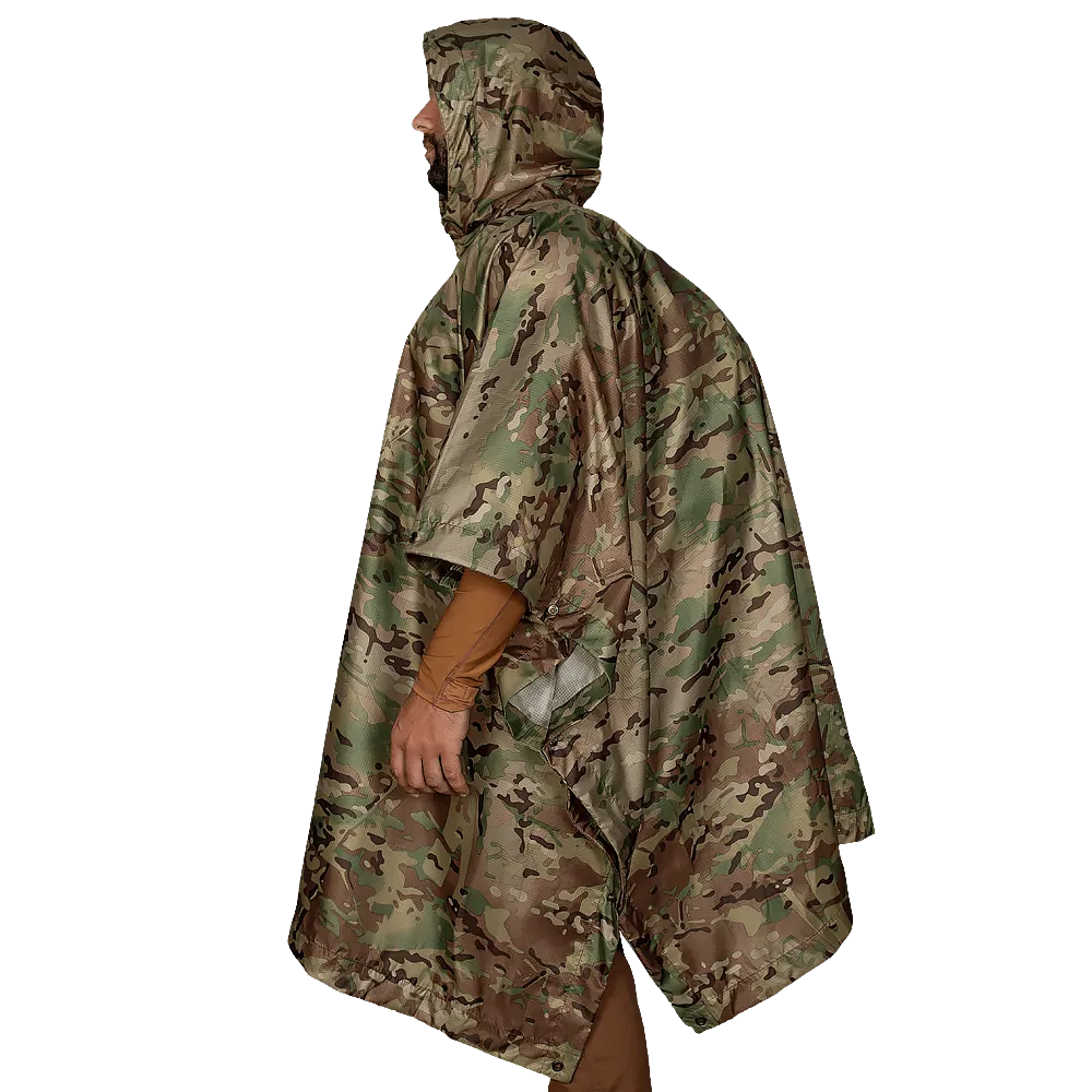 Пончо Piligrim. Вологостійке з військовим забарвленням. Мультикам 4