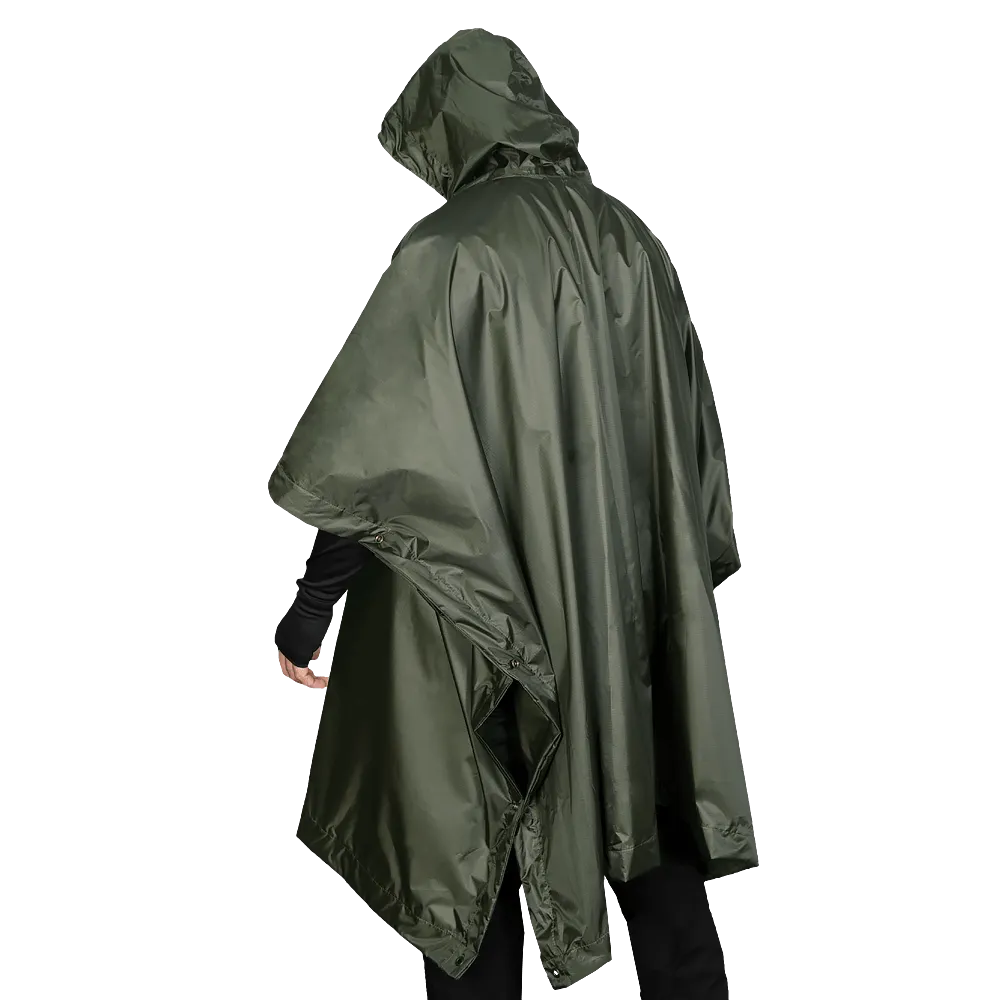 Пончо Piligrim. Вологостійке з військовим забарвленням. Темна олива 3