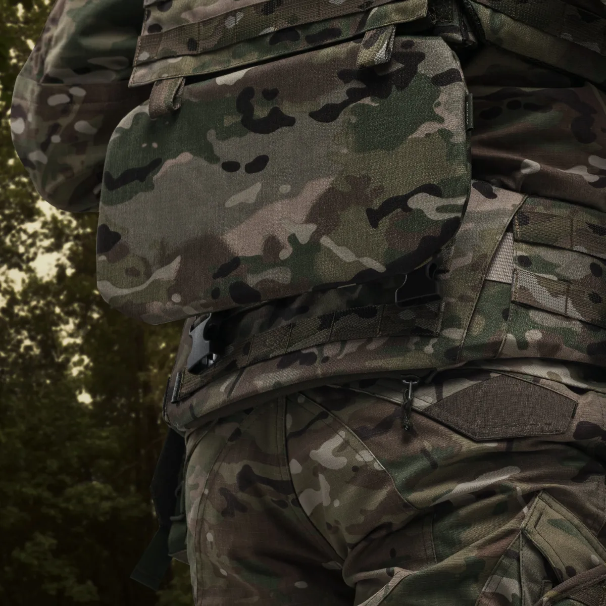 Баллистическая защита поясницы 1-го класса (с баллистическим пакетом). Мультикам 4