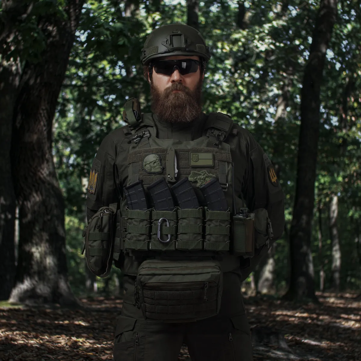 Сумка-напашник PRO. Розмір XL (19х26 см). Матеріал Cordura 1000. Олива 3