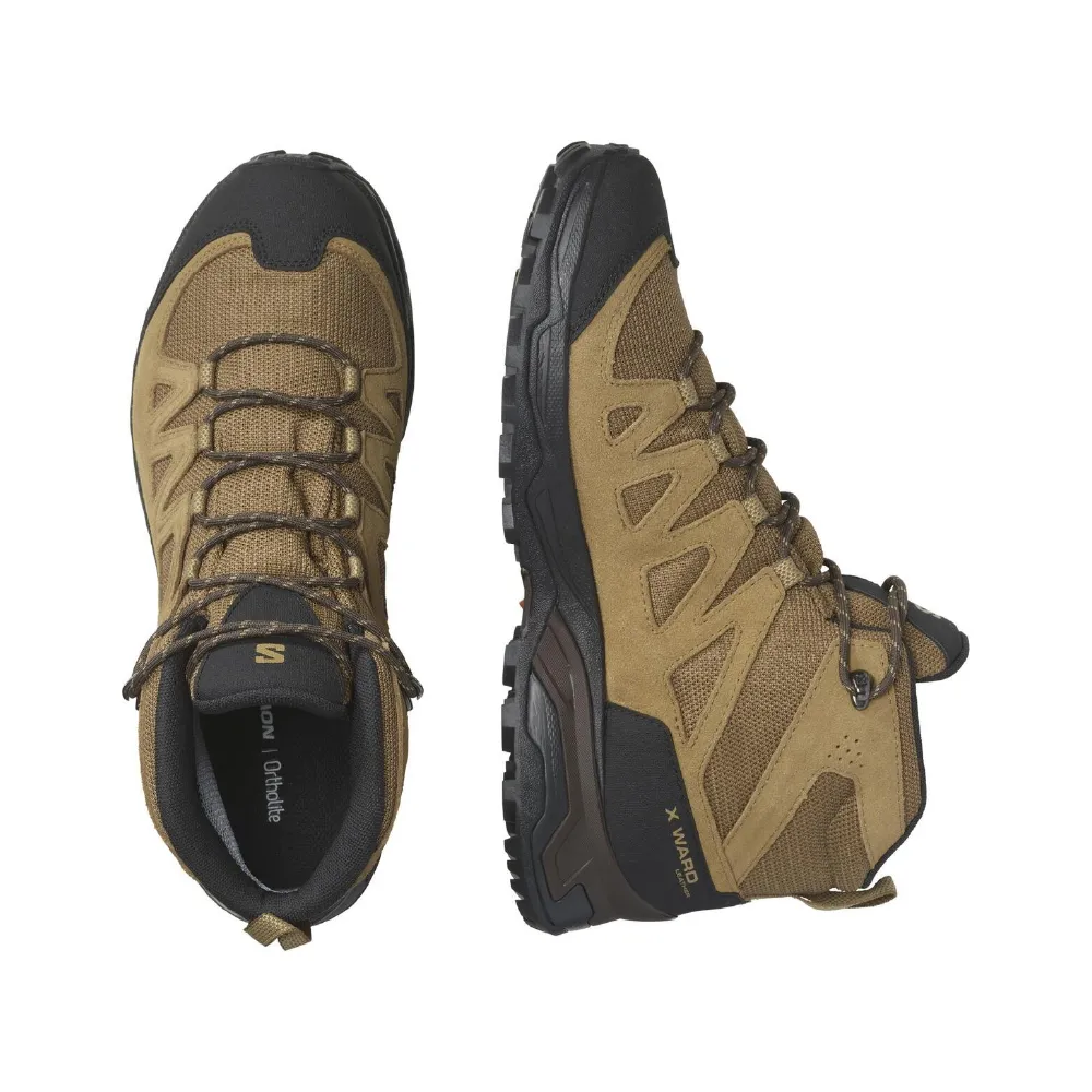 Трекінгові черевики Salomon X Ward Leather MID Gore-Tex. Коричневий 4