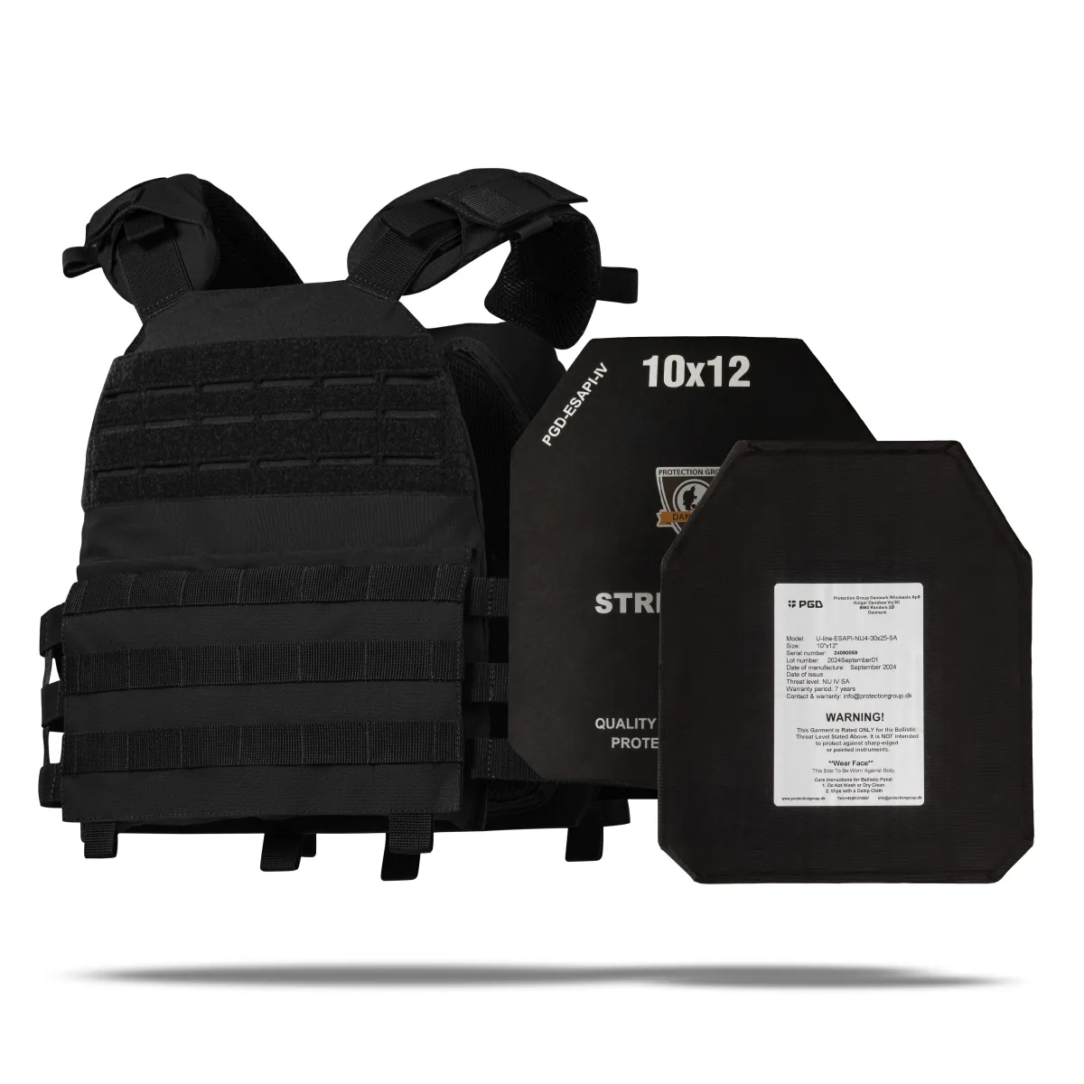 Бронежилет 4 рівня NIJ (M.V.P.). Вага 6.2 кг. Керамічні плити PGD ​​U-line ESAPI 2.95 кг. Чорний