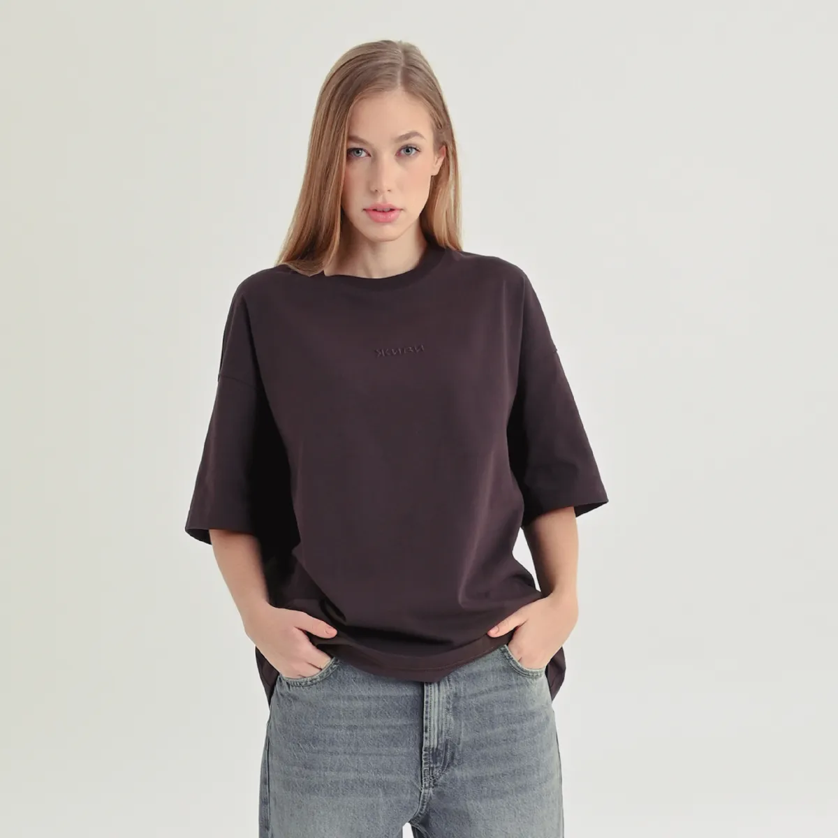 Футболка «Живи» від Rift. Oversize. Шоколадний 6