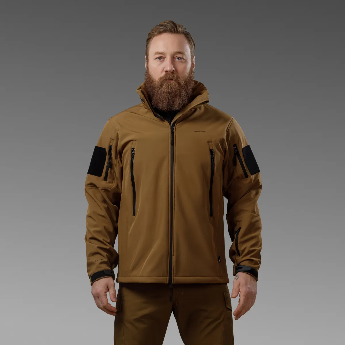 Куртка тактична Softshell Hawk Jacket. Захист від вітру та вологи.  Койот 2