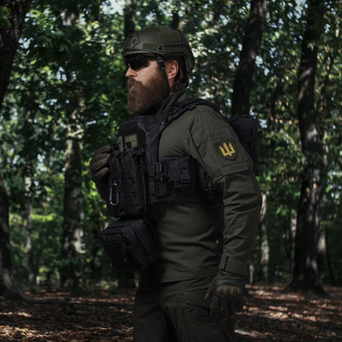 Потрійний підсумок під магазини АК/АR. Cordura 1000. Molle. Чорний 6