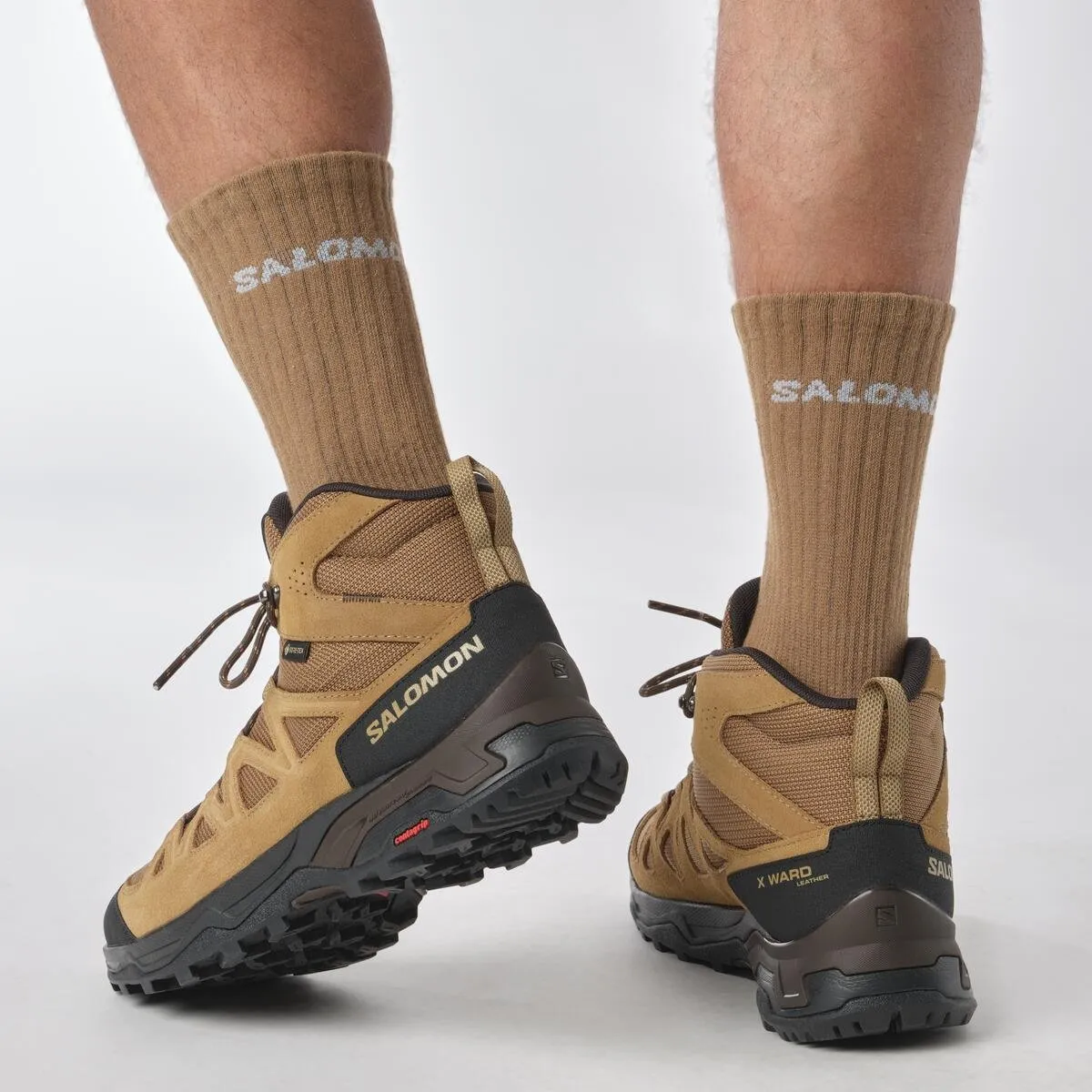 Трекінгові черевики Salomon X Ward Leather MID Gore-Tex. Коричневий 5