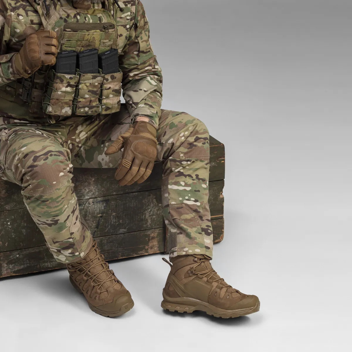 Берці тактичні Salomon Quest 4D Forces 2. Койот 6