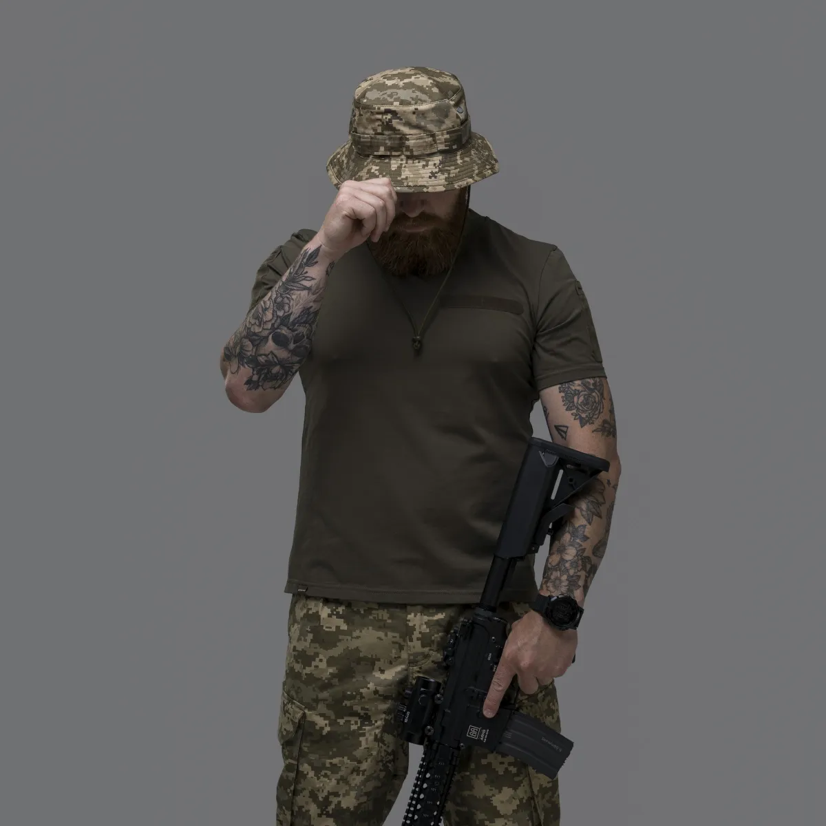 Капелюх тактичний Combat Hat (TDU ripstop). Колір Піксель (мм-14) 7