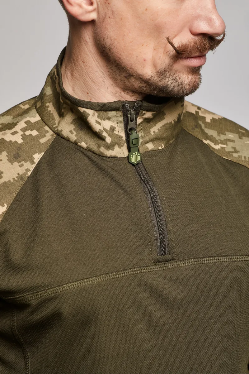 Тактична сорочка UBACS ЗСУ. Основа Coolmax, рукава Rip-Stop. Піксель 7