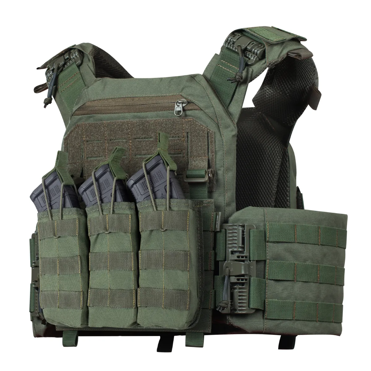 Потрійний підсумок під магазини АК/АR. Cordura 1000. Molle. Олива 8