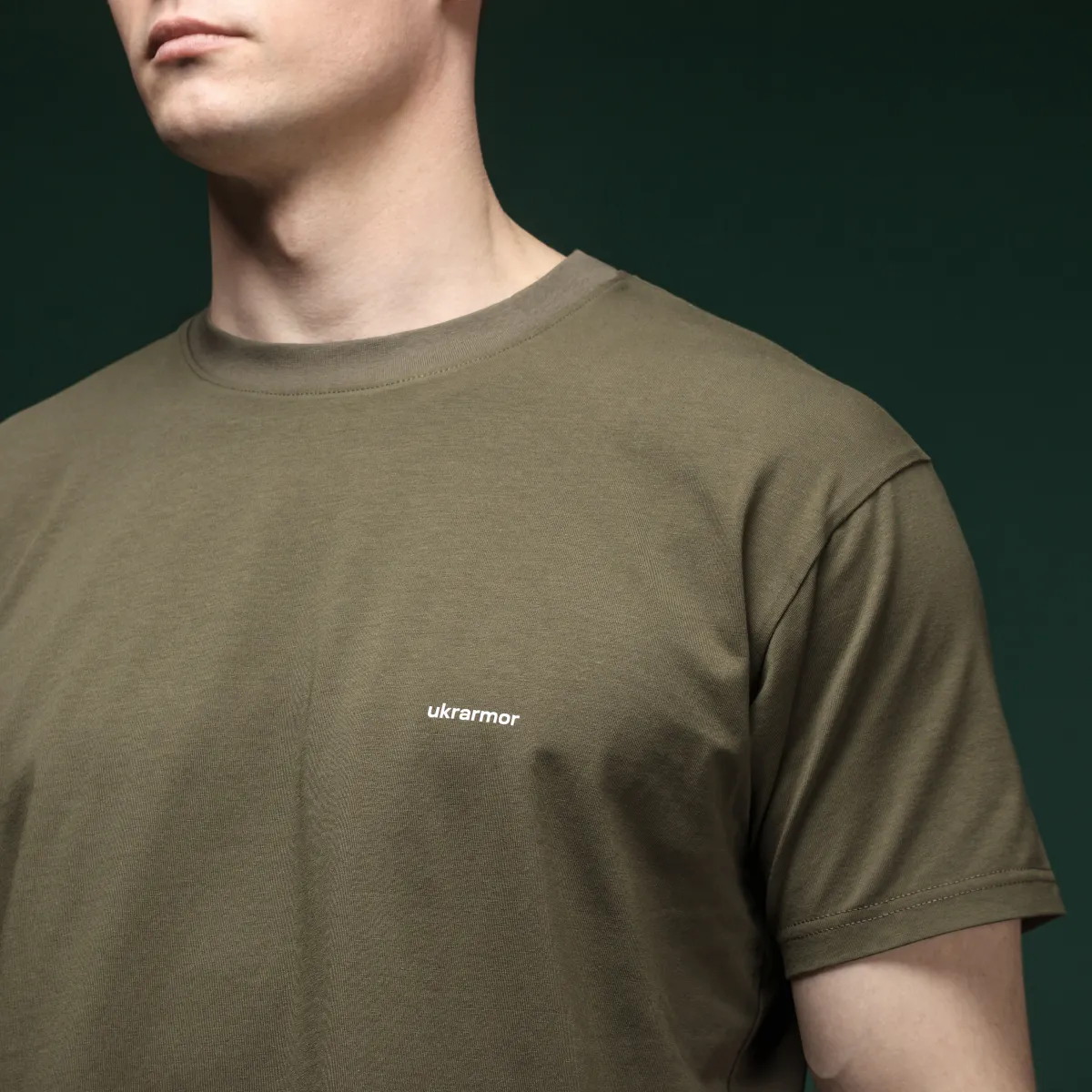 Комплект футболок Basic Military T-shirt. Cotton/Elastane, чорний - олива 7