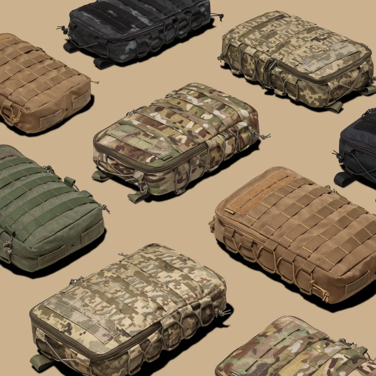 Тактичний рюкзак на 10 л. Кріплення Molle. Cordura 1000D. Мультикам 11