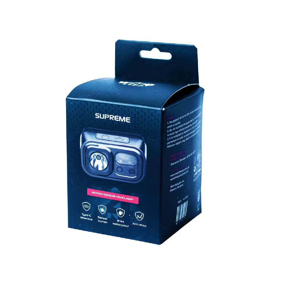 Ліхтар налобний World4Carp Supreme Headlamp на акумуляторі з датчиком руху, 220 Lm 4