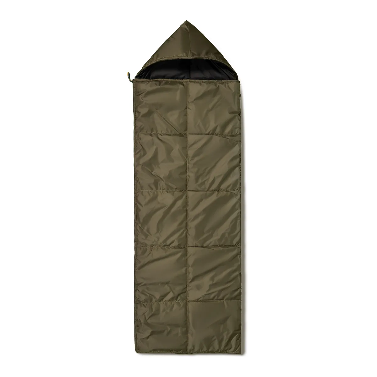 Спальний мішок літній (ковдра з капюшоном), 220 х 73 см. Колір Хакі.