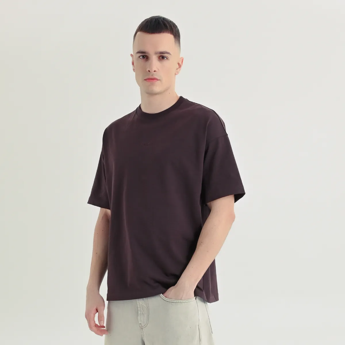 Футболка «Живи» від Rift. Oversize. Шоколадний 2