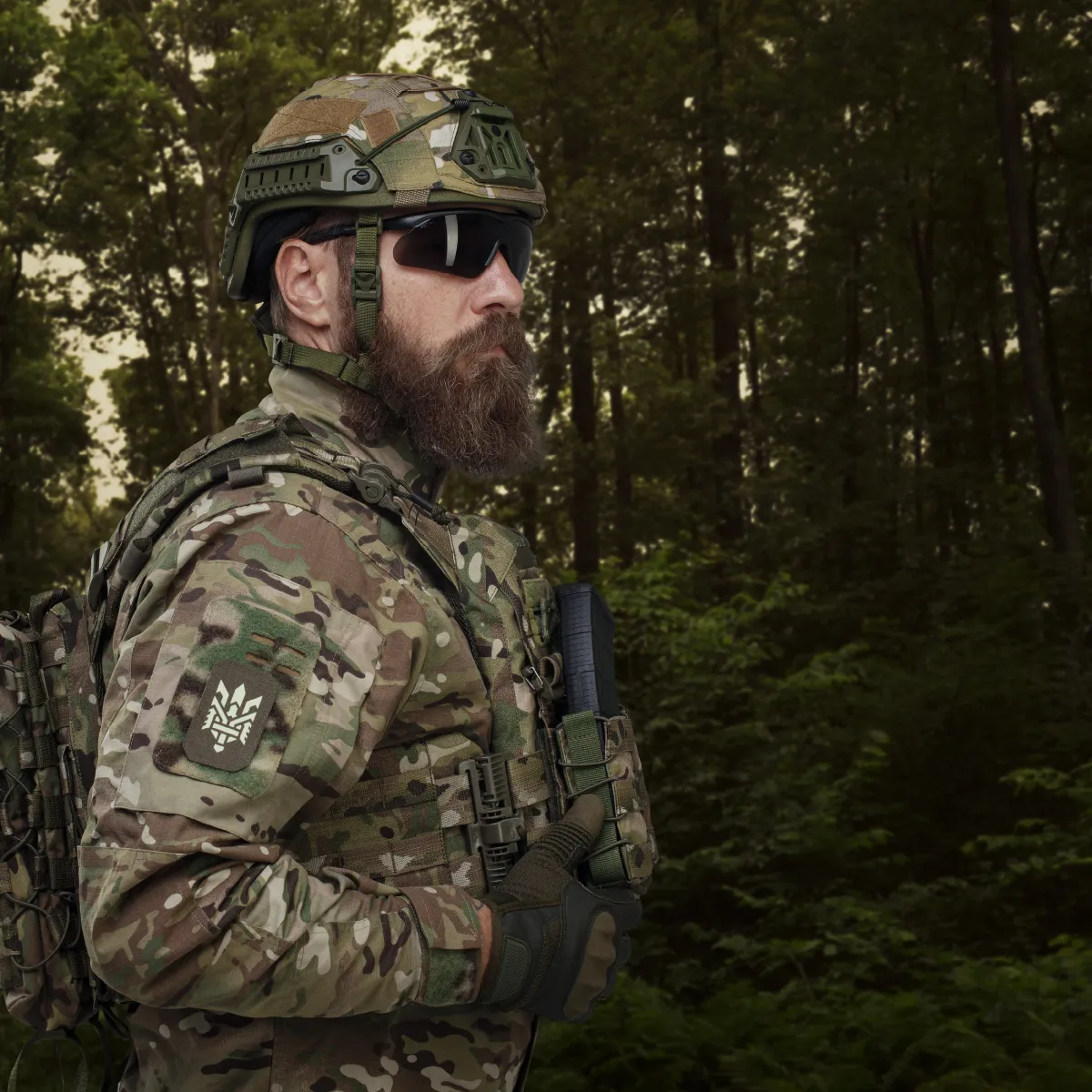 Маскувальний кавер для шолома Sestan-Busch (Хорватія). Мультикам. L 3