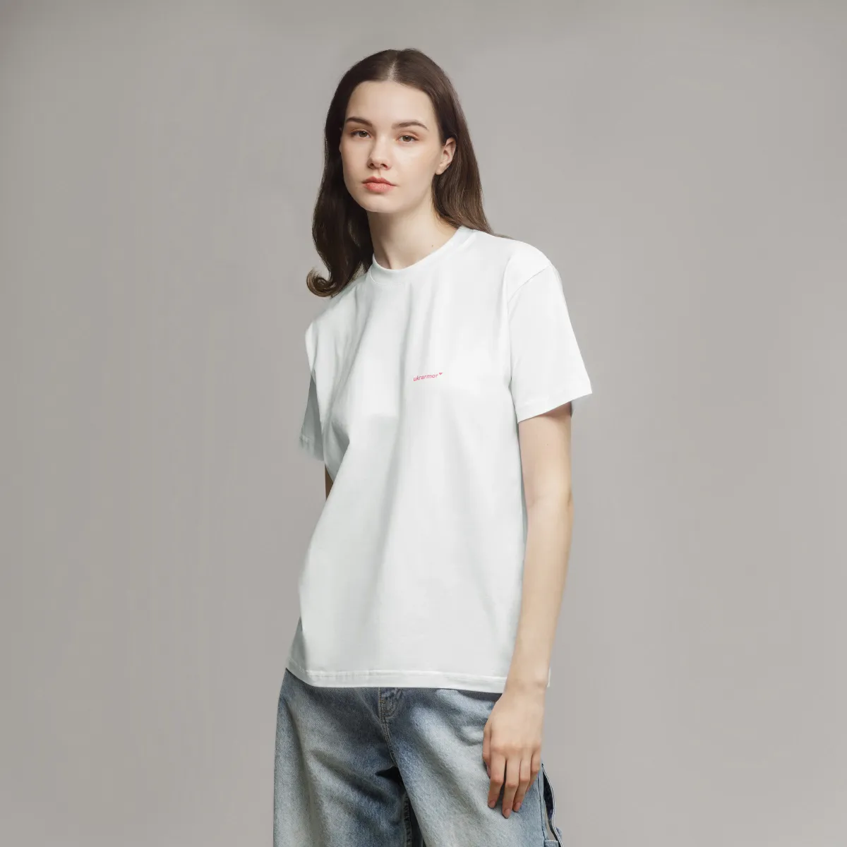 Жіноча футболка з логотипом Ukrarmor Only for women. Білий 8