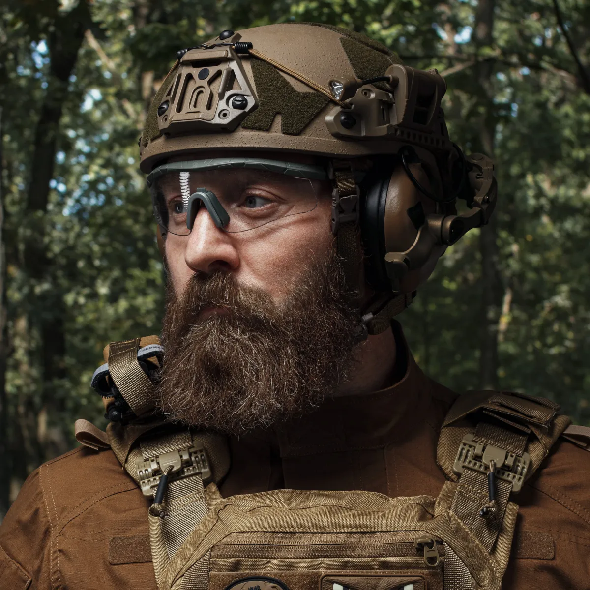 Тактичний ліхтарик LT-09-T на шолом з 4-ма світлодіодами. Койот 5