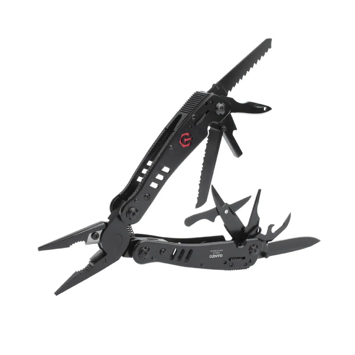 Мультитул Ganzo G302B. Надміцна сталь. 12 різних елементів