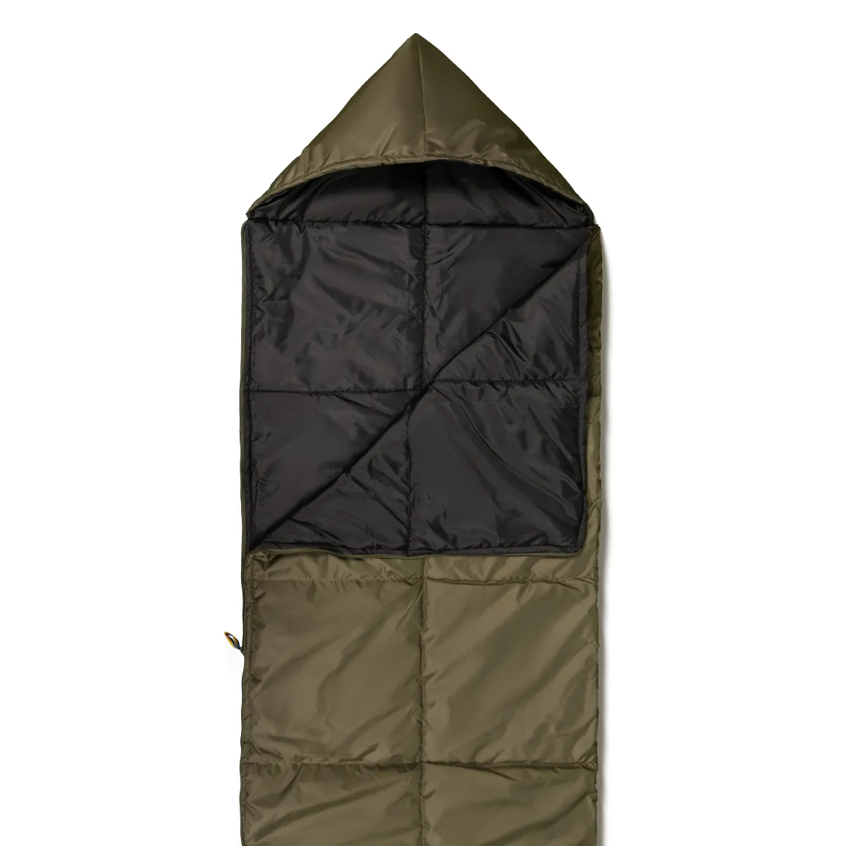Спальний мішок літній (ковдра з капюшоном), 220 х 73 см. Колір Хакі. 3