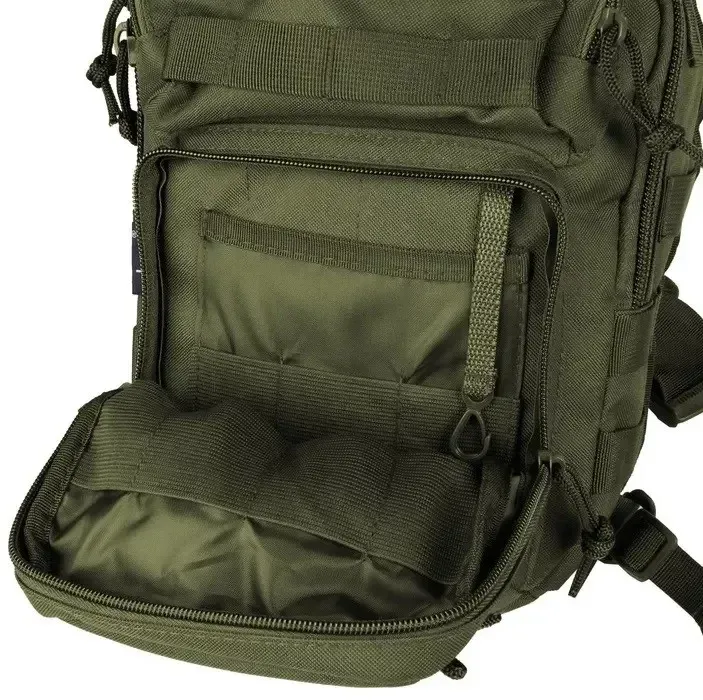 Рюкзак однолямковий Mil-Tec “One strap assault pack”. Олива. 12