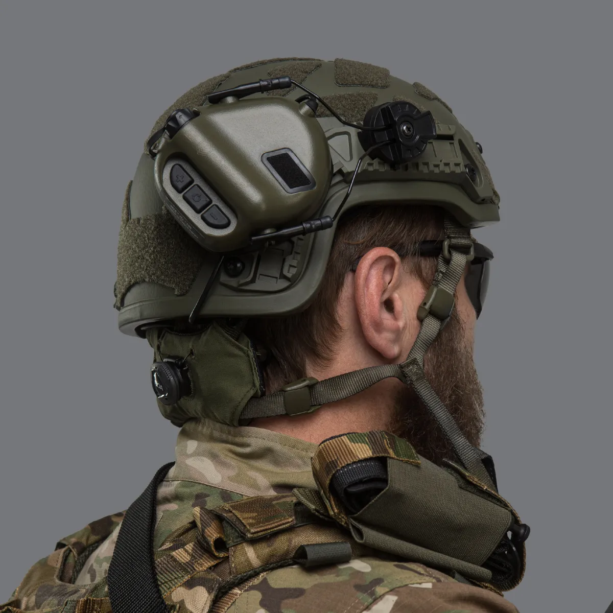 Активні навушники Earmor M31H (Helmet version) з кріпленням ARC rail. Олива 5