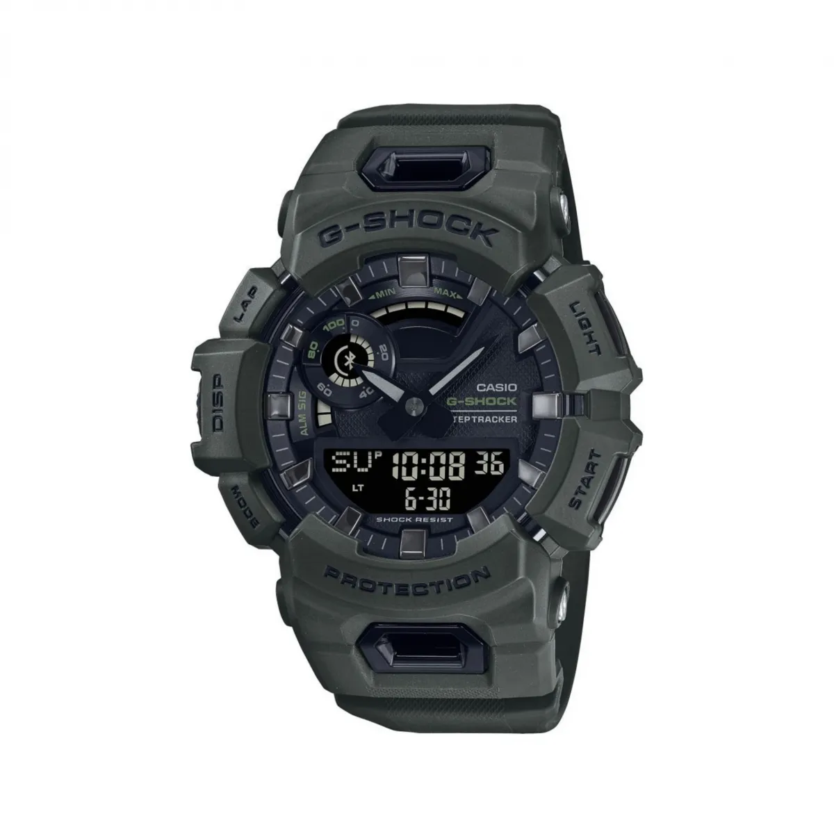 Тактичний годинник Casio G-SHOCK GBA-900UU з водостійким корпусом. Олива