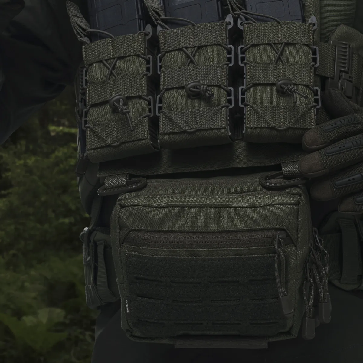 Сумка-напашник PRO. Розмір L (16х22 см). Матеріал Cordura 1000. Олива 3
